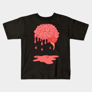 melting brain graphic sublim Kids T-Shirt